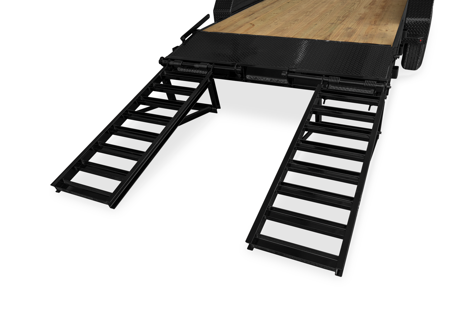 HH Trailer | Products | Trailers | Featured Image | HH_IndustrialFlatbed_RampsDown