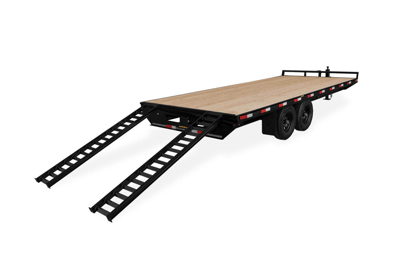 HH Trailer | Products | Trailers | Featured Image | Shown with Optional Ramps and Carrier